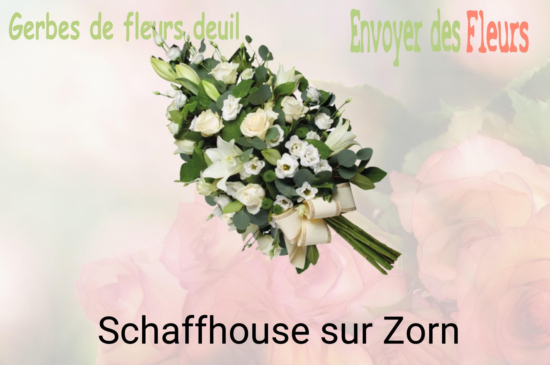 Gerbe de fleurs de deuil livrée à Schaffhouse-sur-Zorn